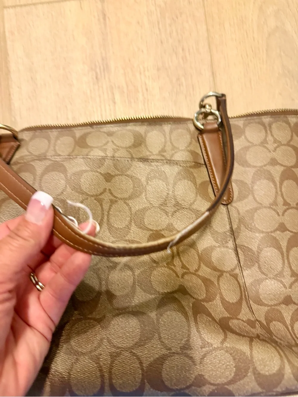 Coach tote signature